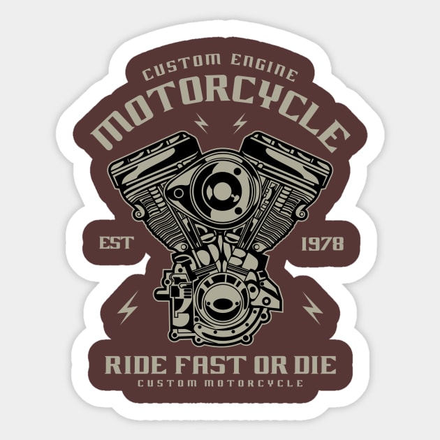 Motorcycle Sticker by lionkingdesign